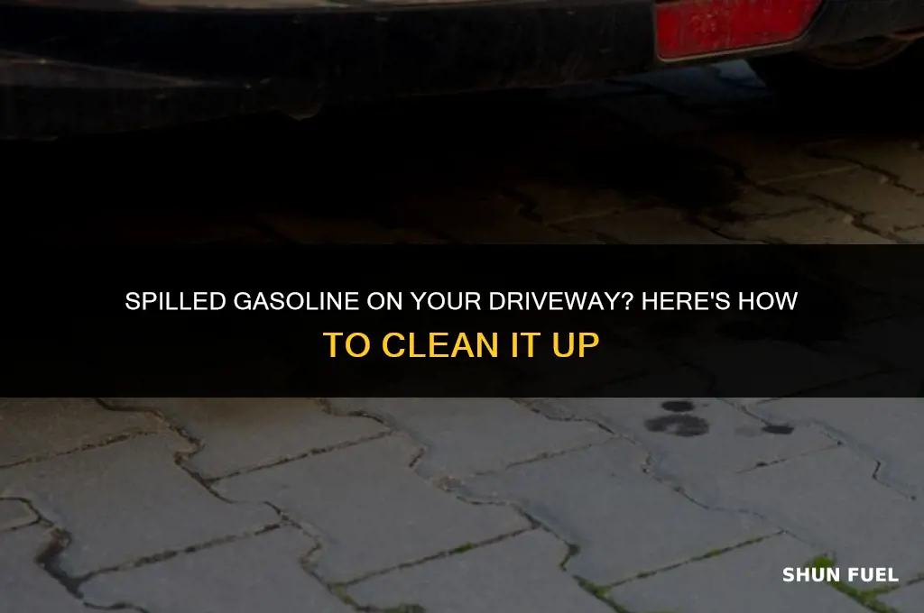 does gasoline stain driveway
