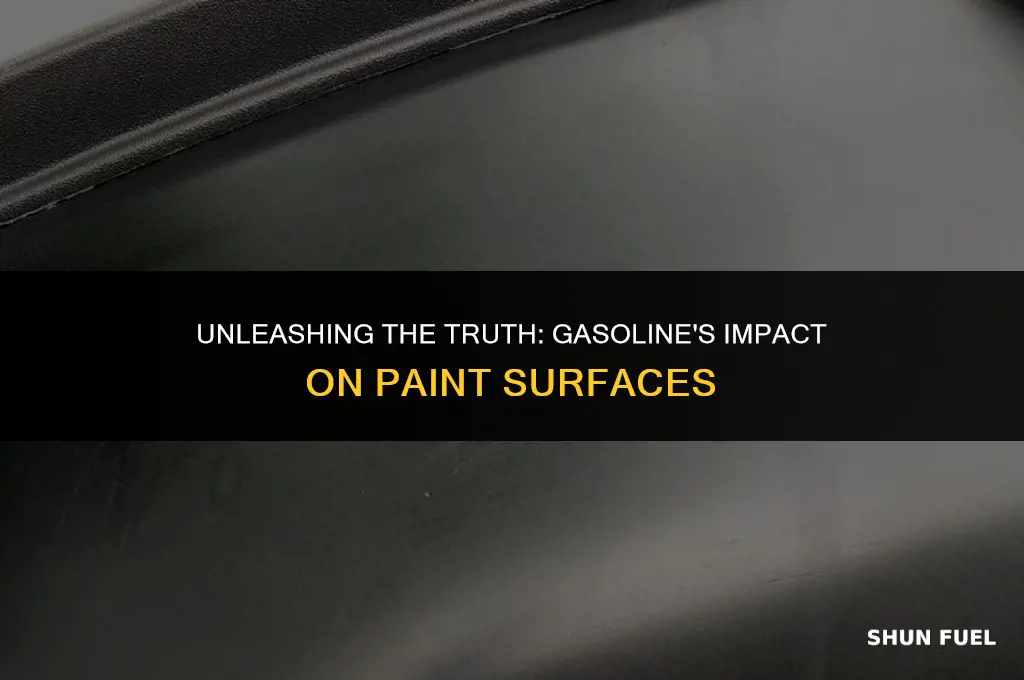 does gasoline stain paint