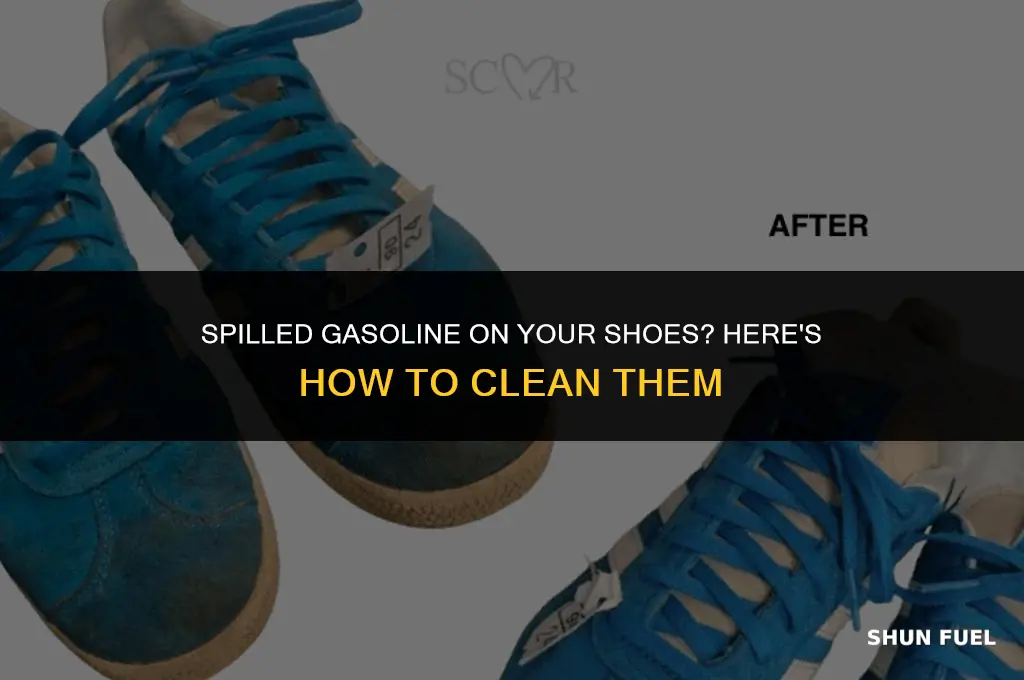 does gasoline stain shoes