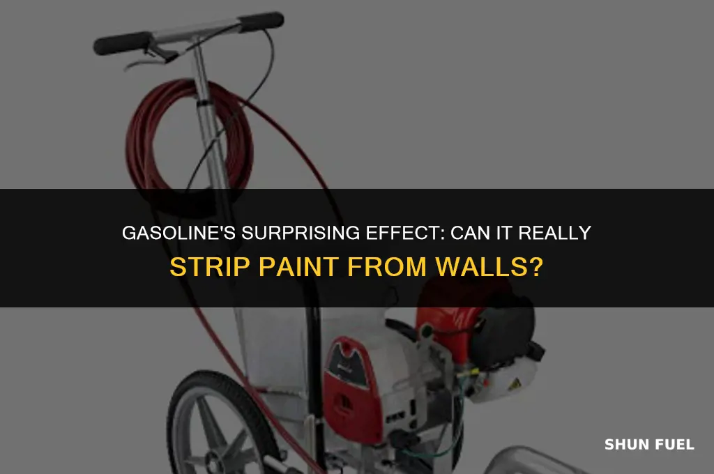 does gasoline strip paint from wall