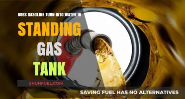 The Myth of Gasoline Turning into Water in a Standing Tank