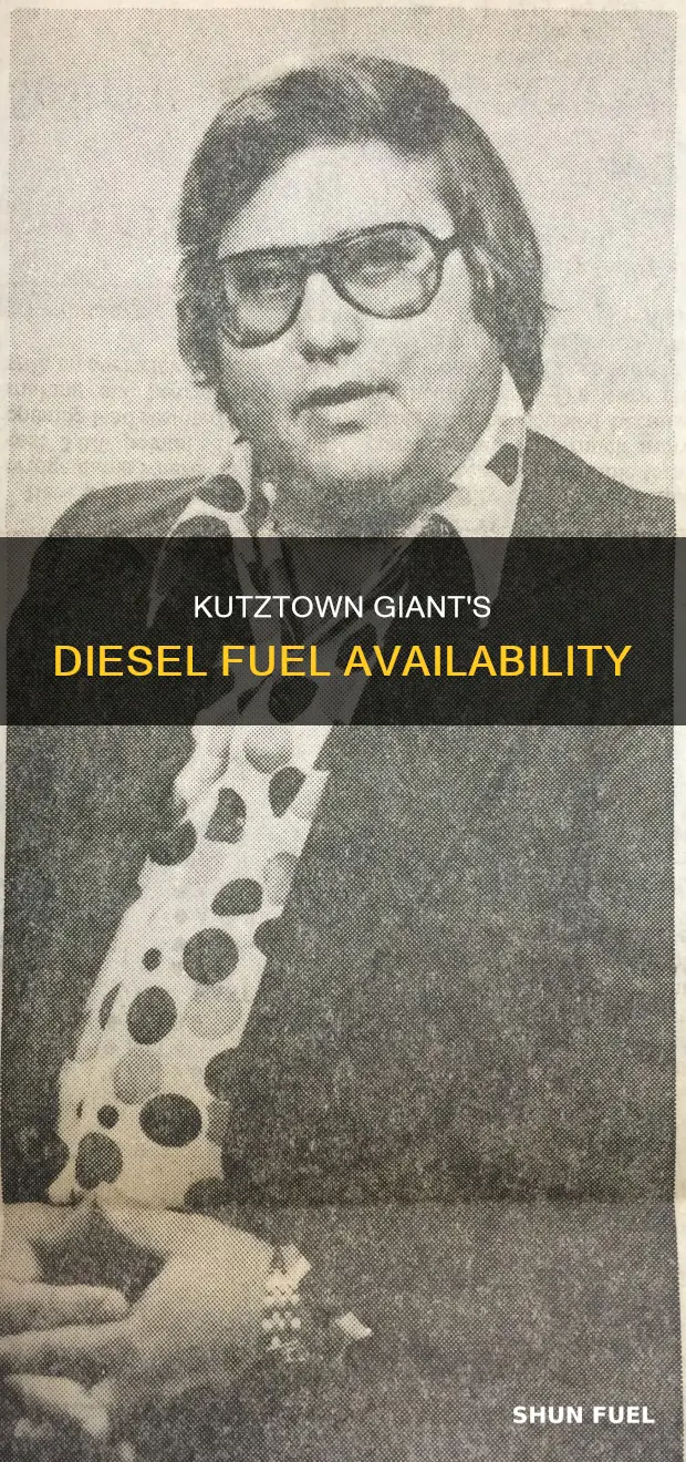 does giant in kutztown have diesel fuel