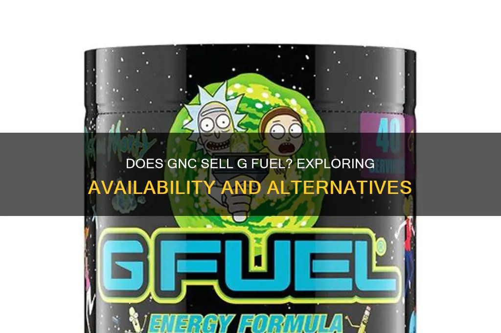 does gnc have g fuel