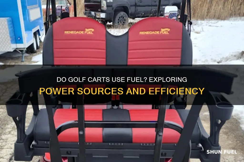 does golf carts use fuel