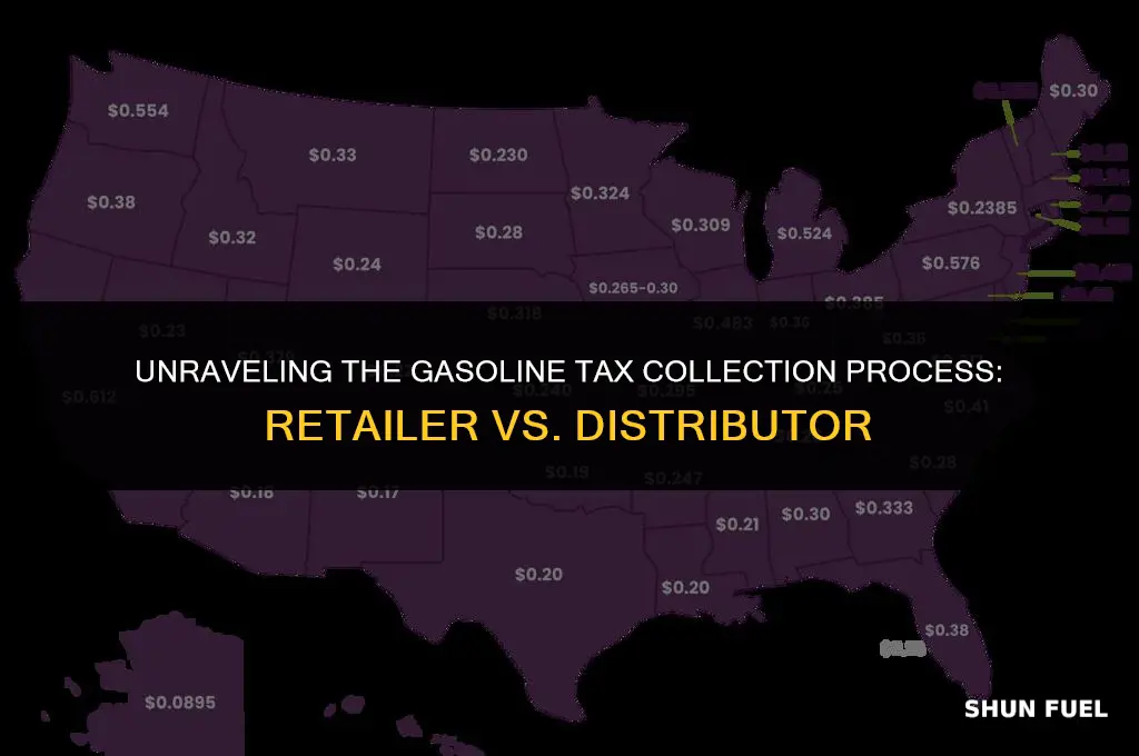 does gov collect taxes from gasoline retailer or distributor