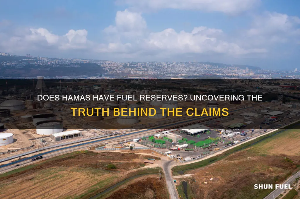 does hamas have fuel reserves