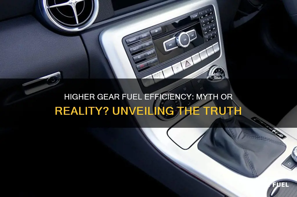 does higher gear use more fuel