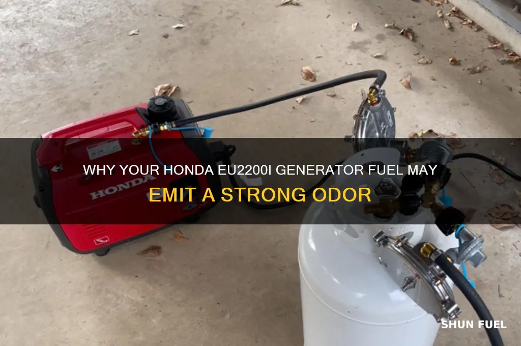 does honda eu2200i fuel smell