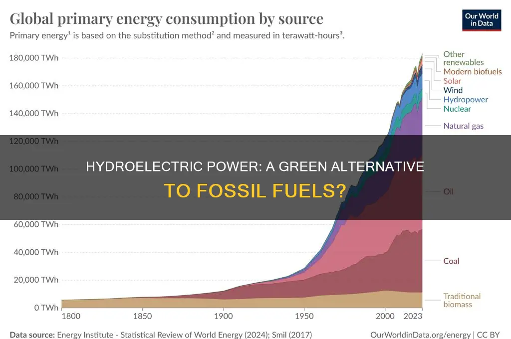 does hydroelectricity reduce the use of fossil fuels