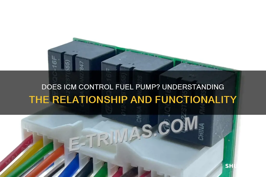 does icm control fuel pump