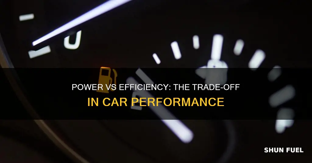 does increasing car power lower fuel efficiency