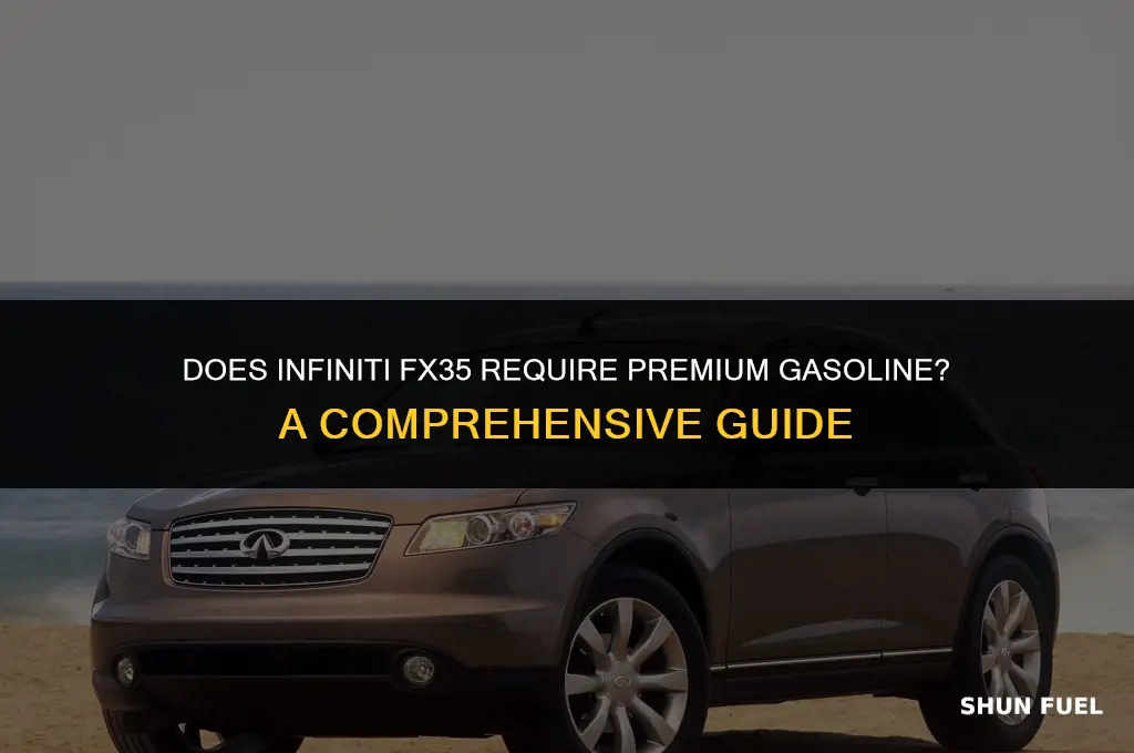 does infiniti fx35 require premium gasoline