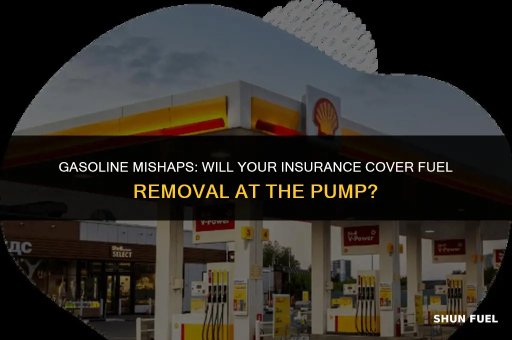 does insurance cover gasoline removal in gas station