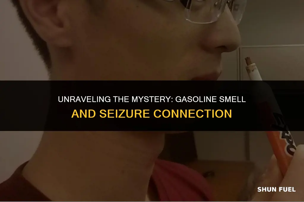 does it smell like gasoline before a seizure