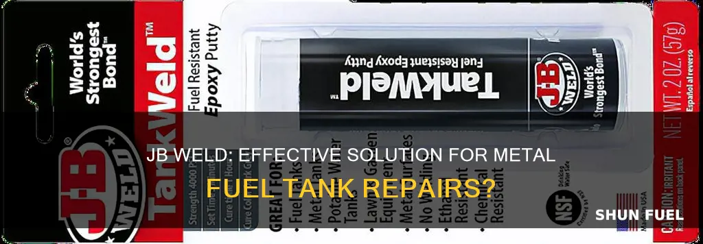 does jb weld work on metal fuel tank