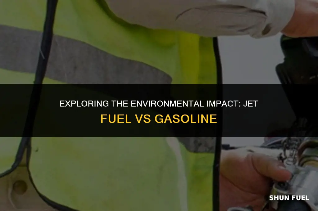 does jet fuel burn cleaner than gasoline