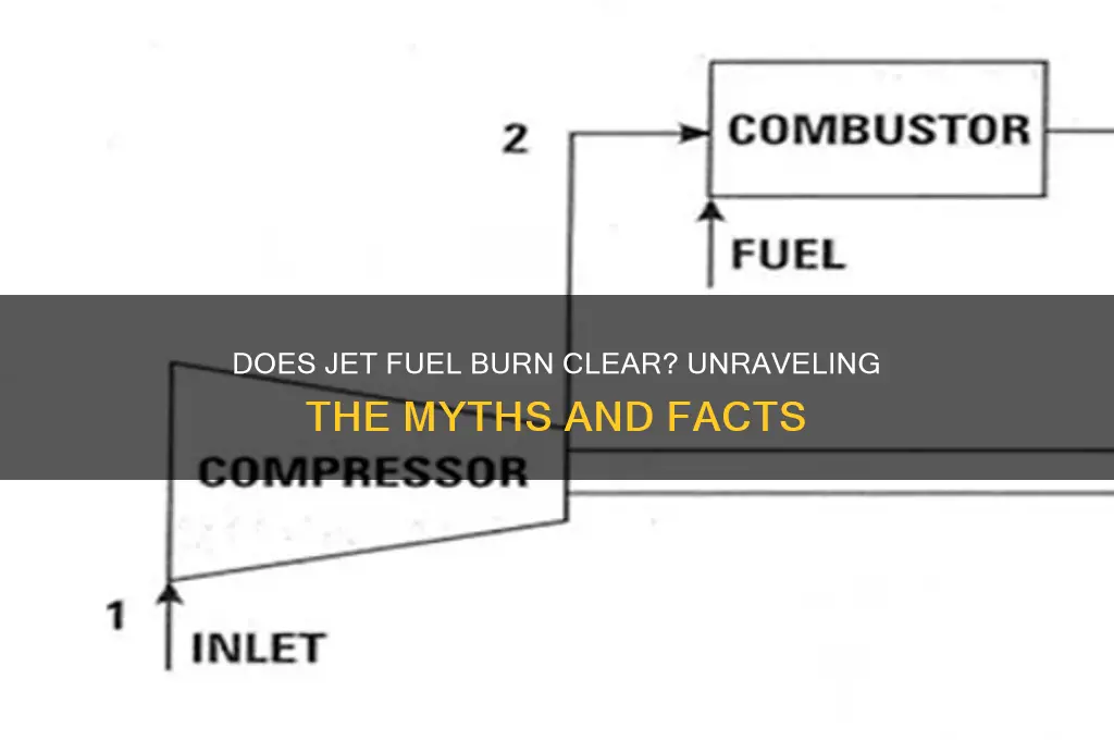 does jet fuel burn clear