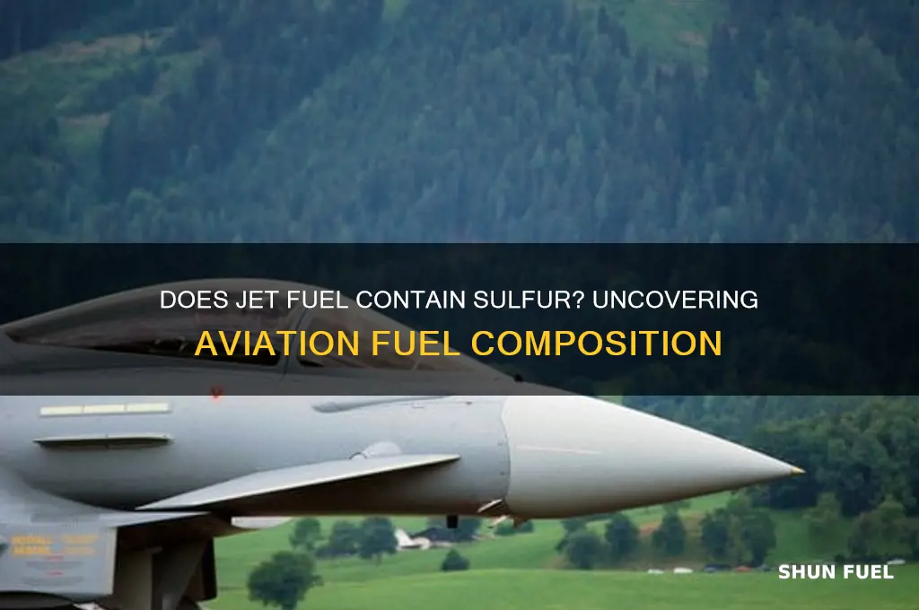 does jet fuel contain sulfur
