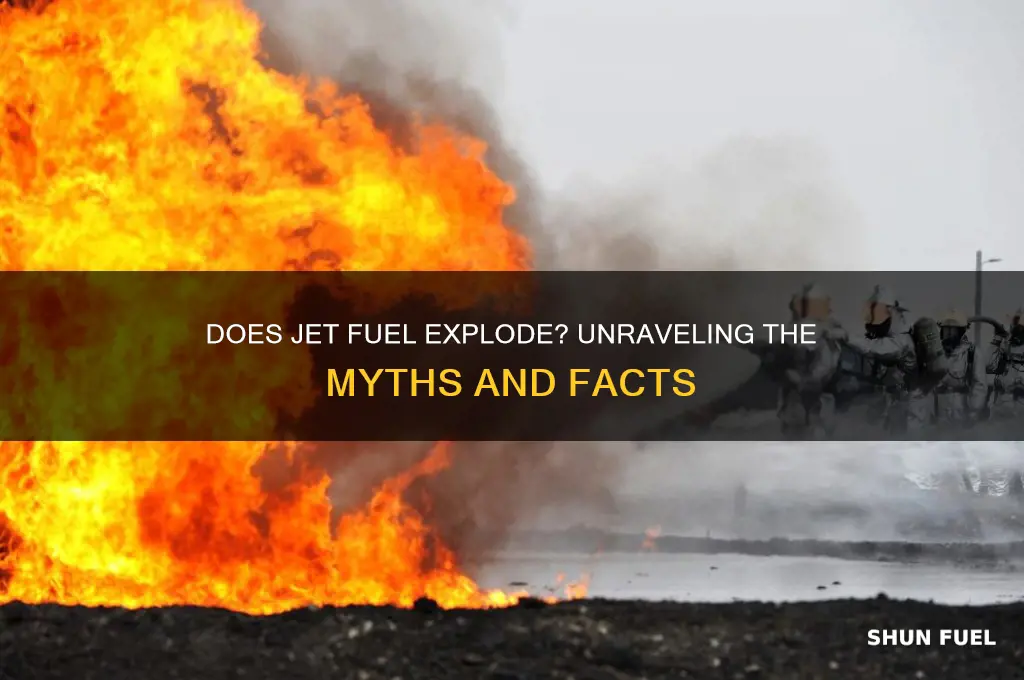 does jet fuel explode