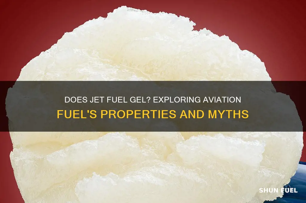 does jet fuel gel