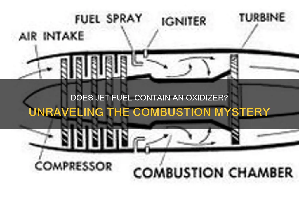 does jet fuel has oxidizer
