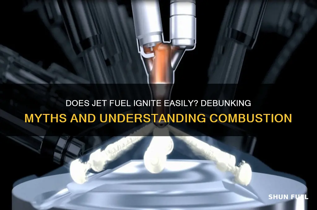 does jet fuel ignite easily