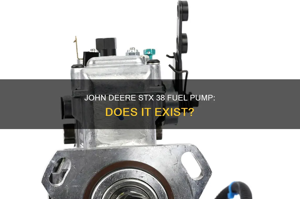 does john deere stx 38 have a fuel pump