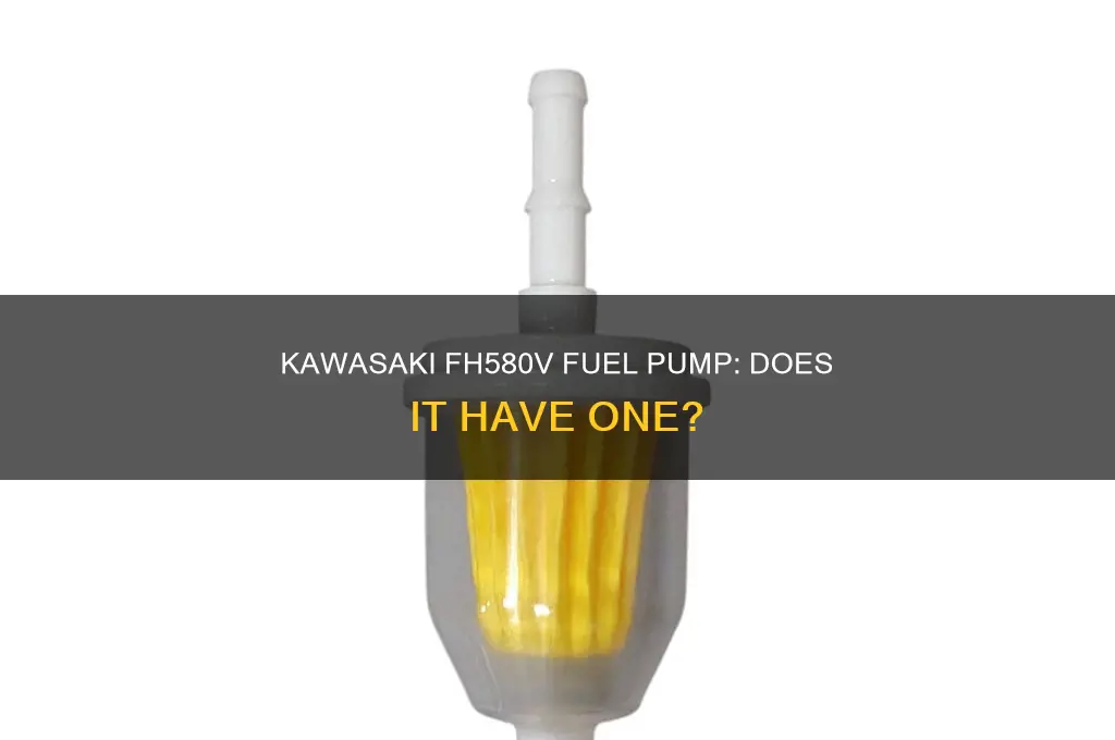 does kawasaki fh580v jave a fuel pump