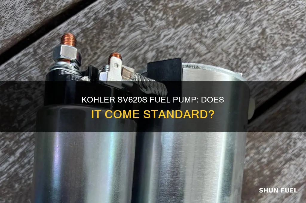 does kohler sv620s have fuel pump