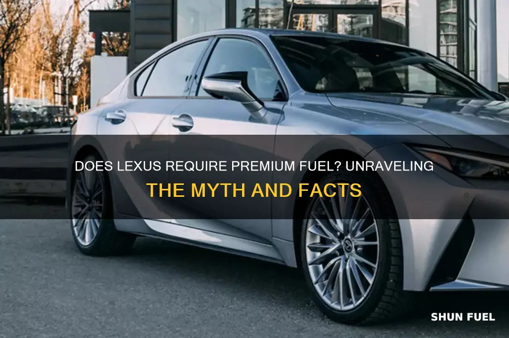 does lexus need premium fuel