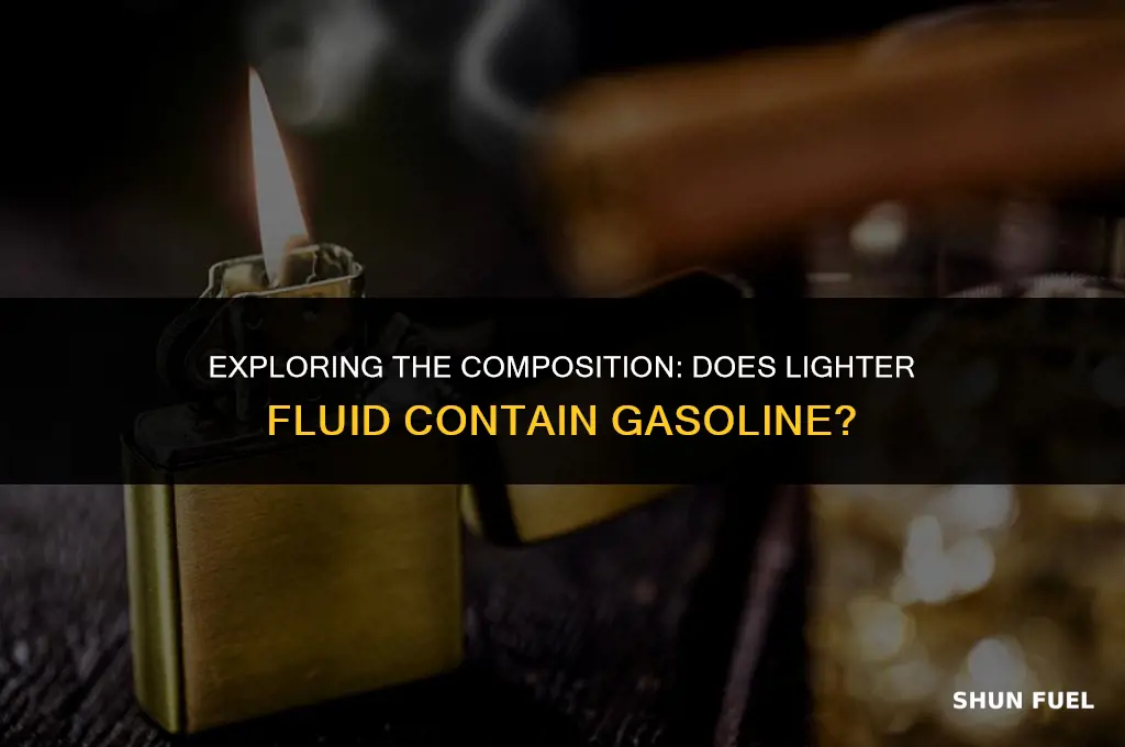 does lighter fluid have gasoline