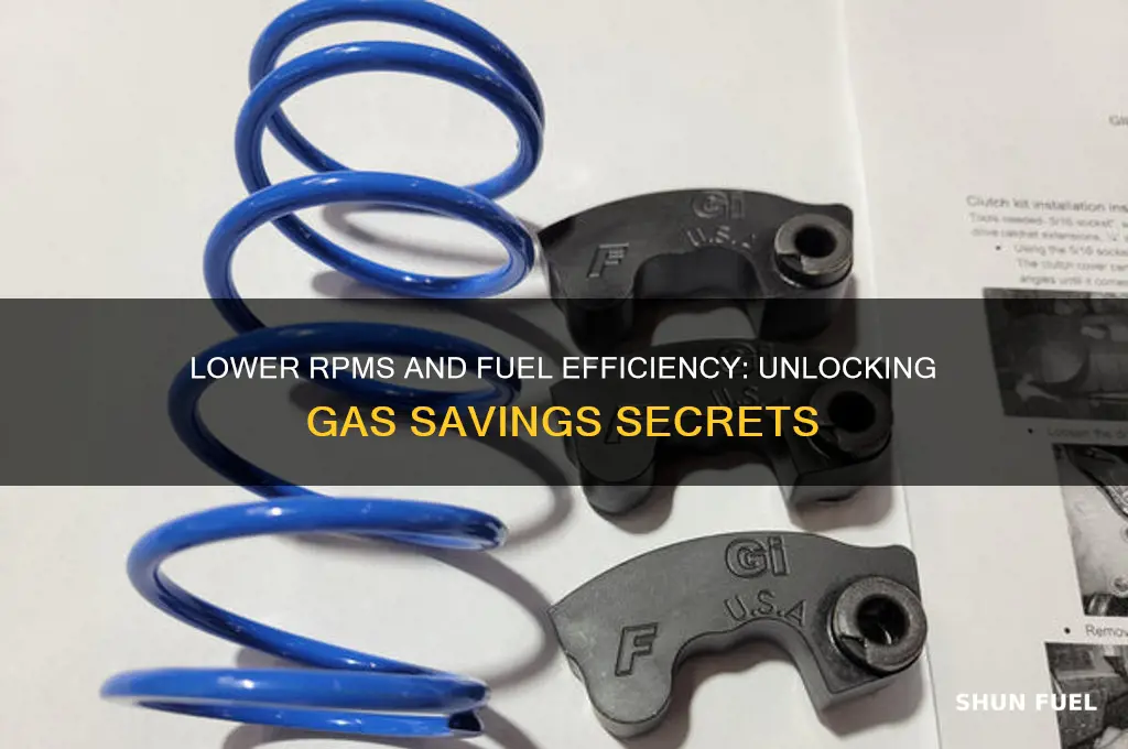 does lower revs save fuel