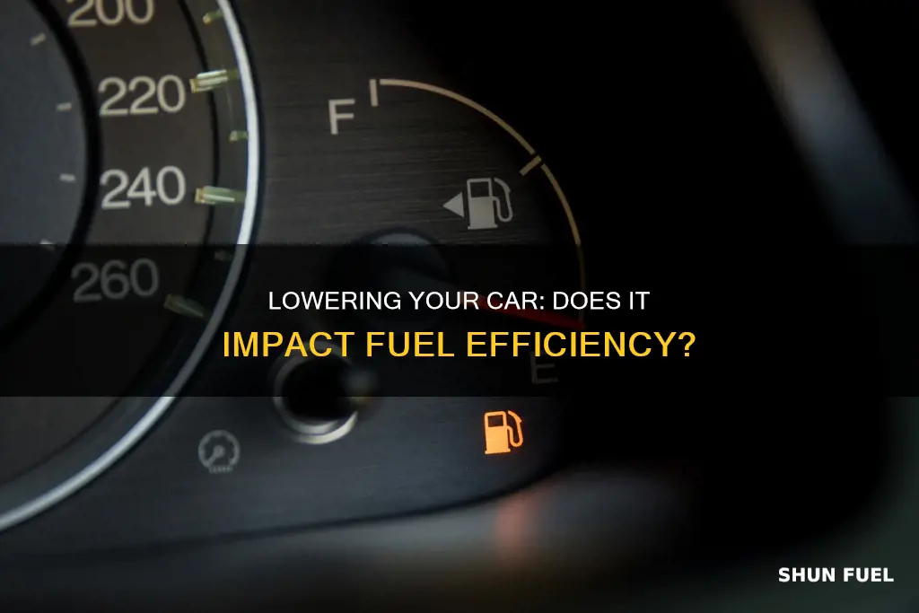 does lowering a car make it more fuel efficient