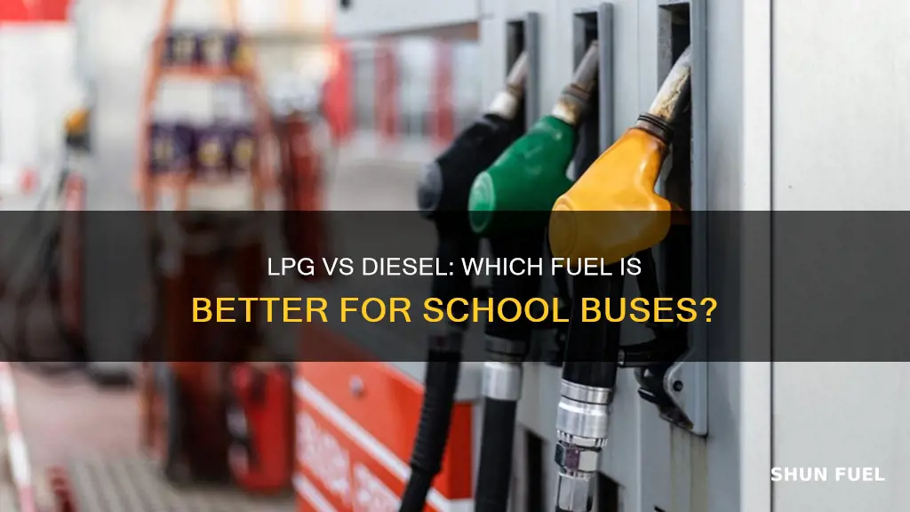 does lpg school bus have better fuel economy than diesel