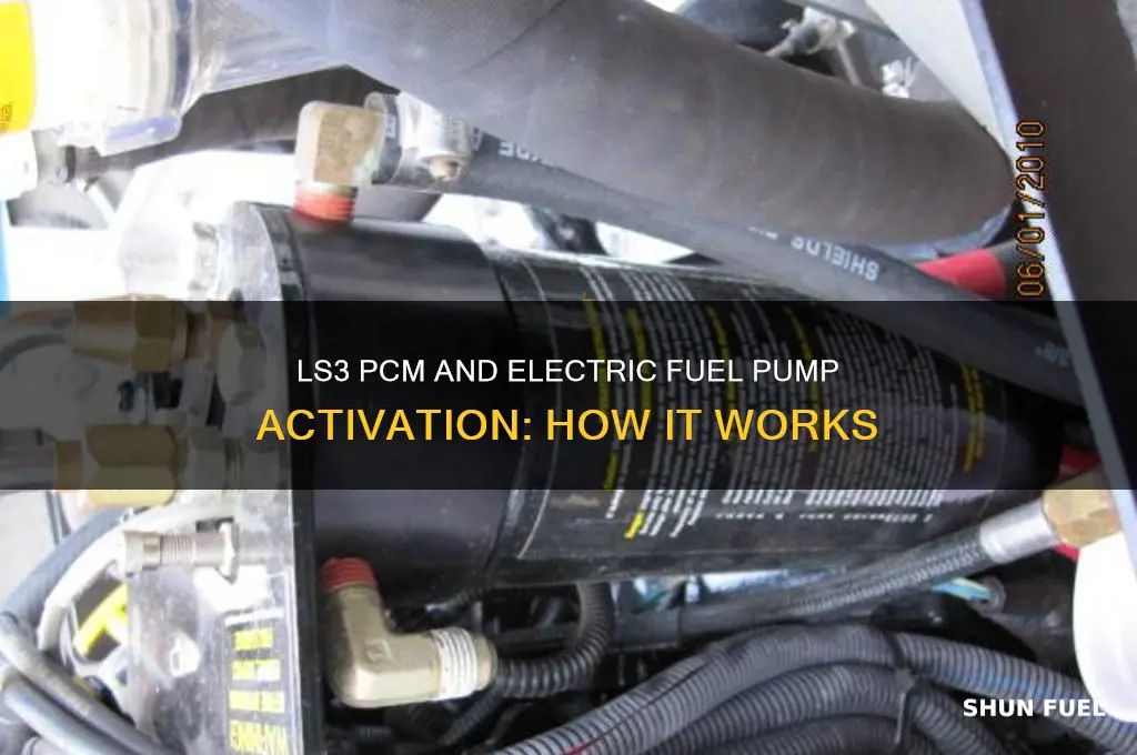 does ls3 pcm turn on electric fuel pump