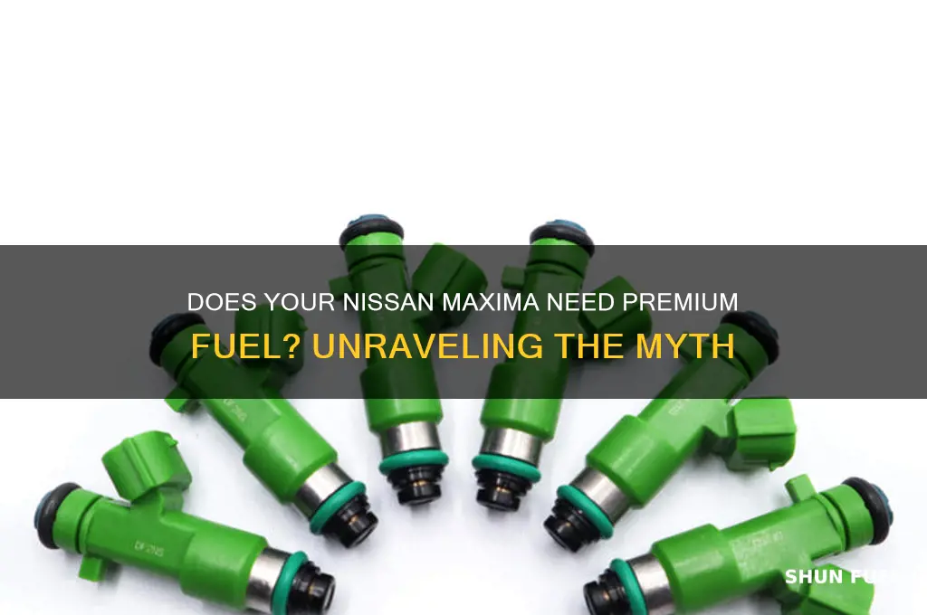 does maxima require premium fuel