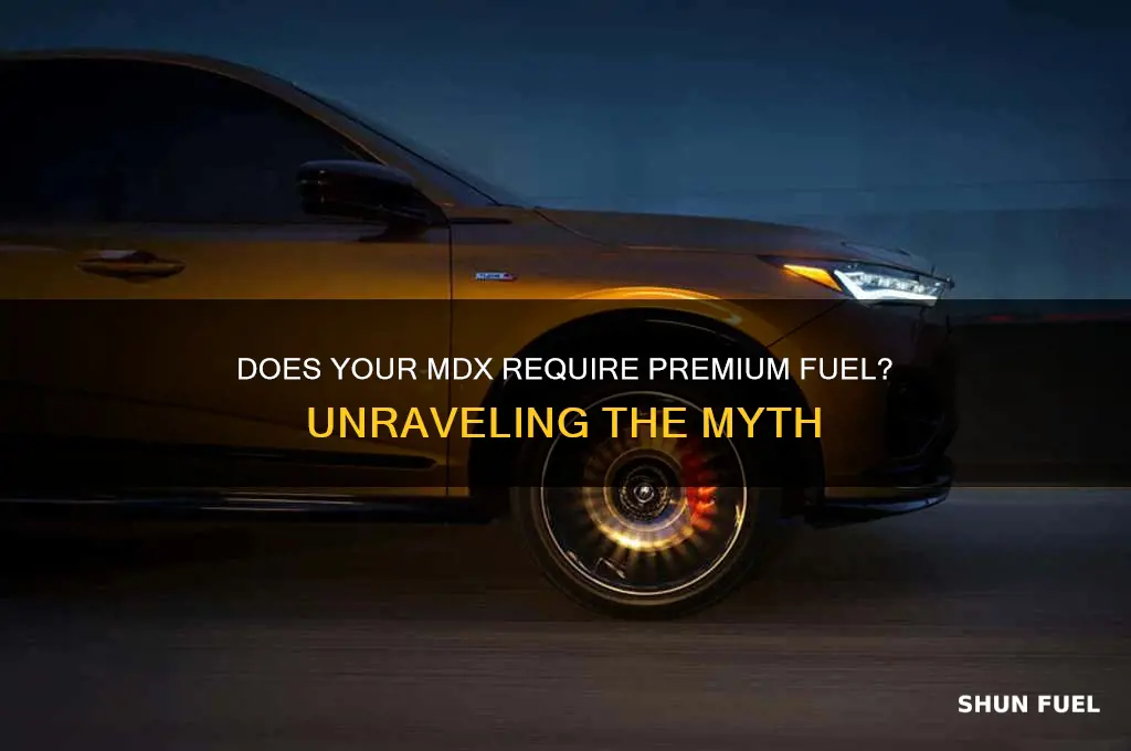 does mdx need premium fuel