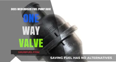 Does Mercruiser Fuel Pump Include a One-Way Valve?