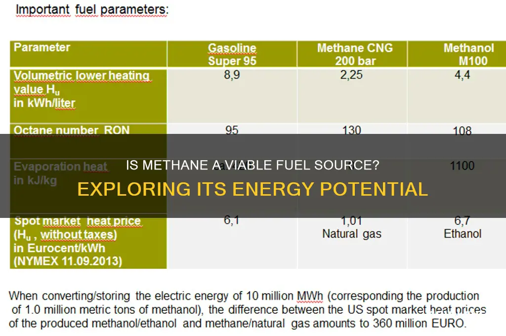 does methane count as fuel