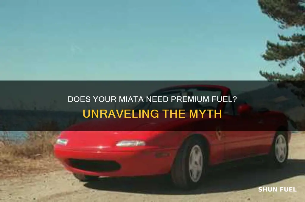 does miata require premium fuel