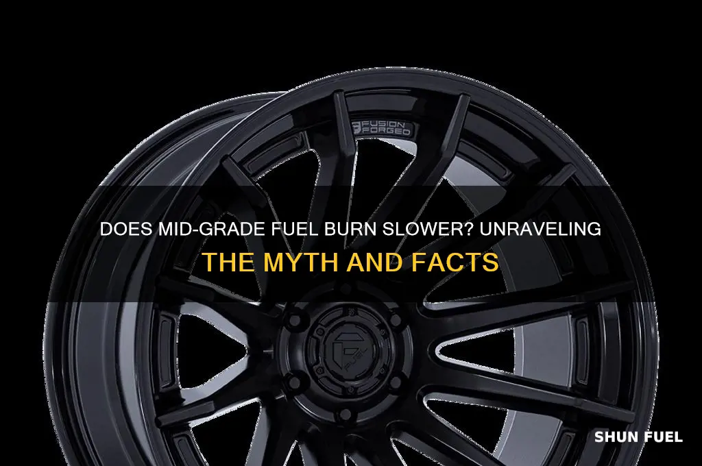 does mid fuel burn slkow