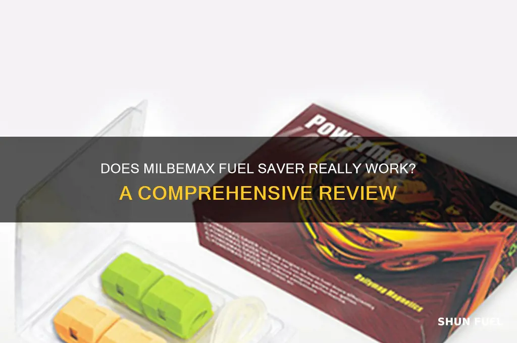 does milbemax fuel saver work