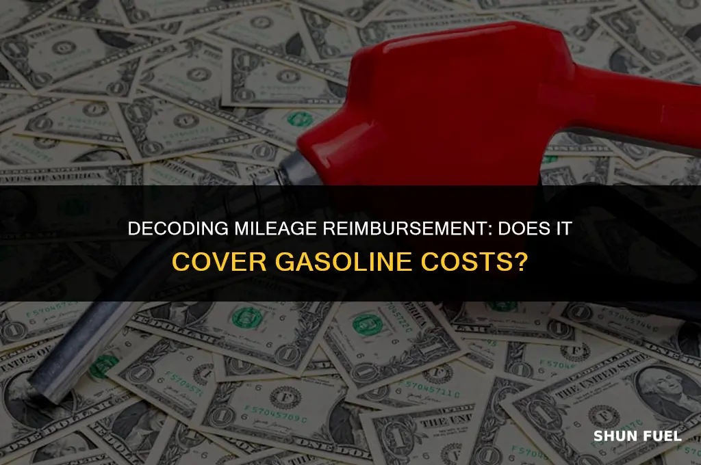 does mileage reimbursement include gasoline