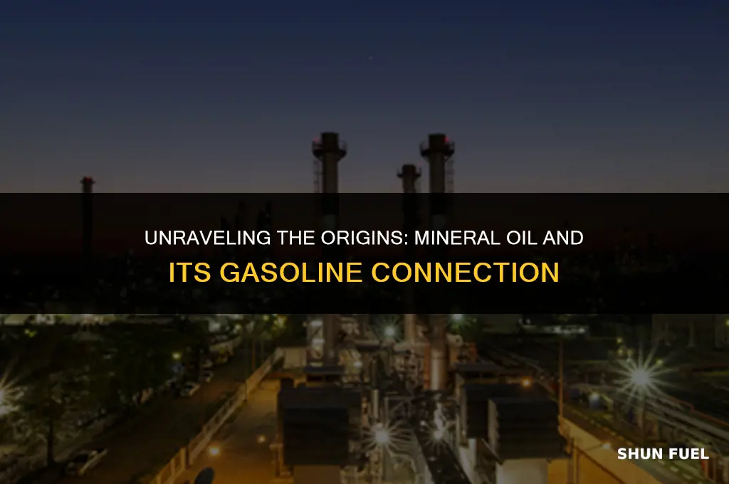 does mineral oil come from gasoline