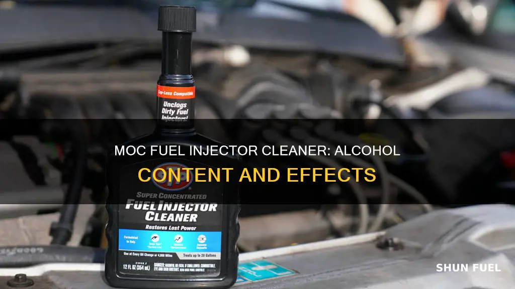 does moc fuel injector cleaner contain alcohol