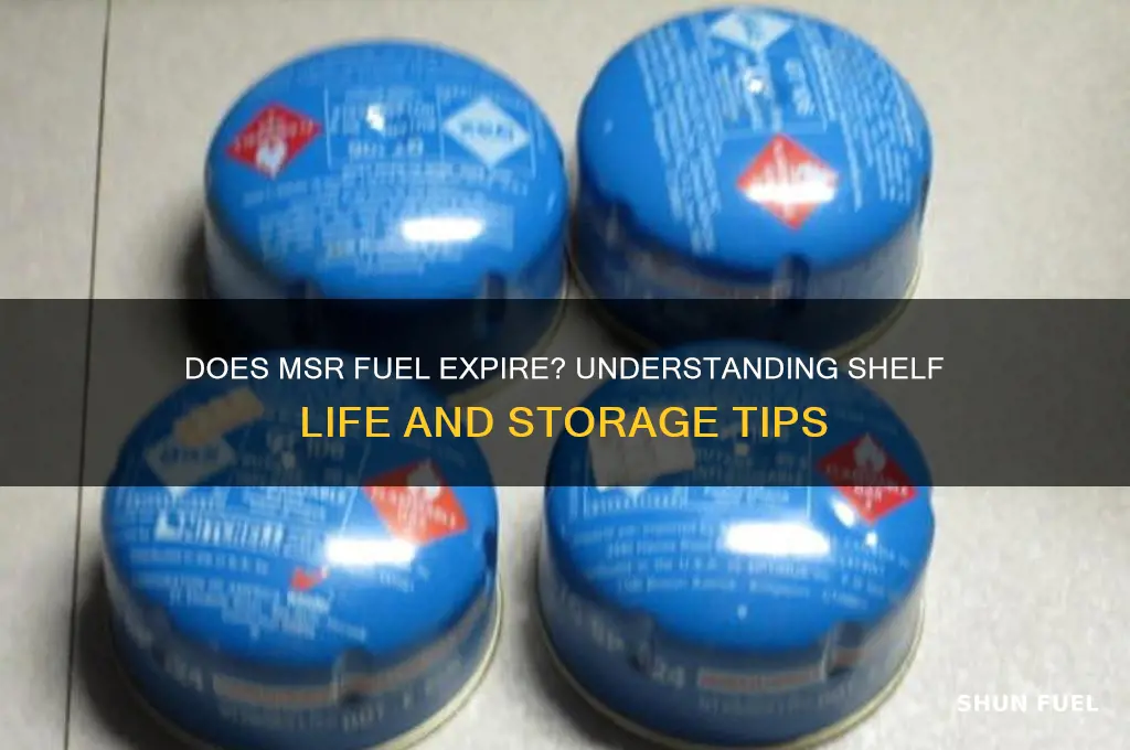 does msr fuel expire