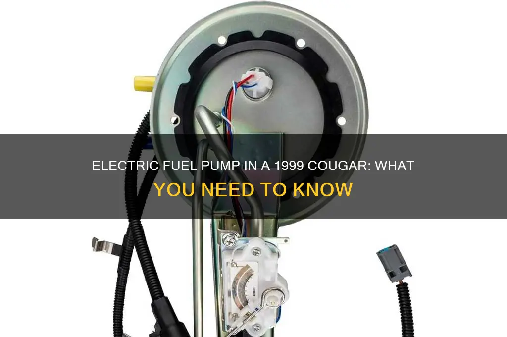 does my 99 cougar have an electric fuel pump