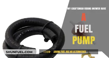 Does My Craftsman Riding Mower Have a Fuel Pump?