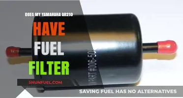 Where is the Fuel Filter on a Yamaha AR210?