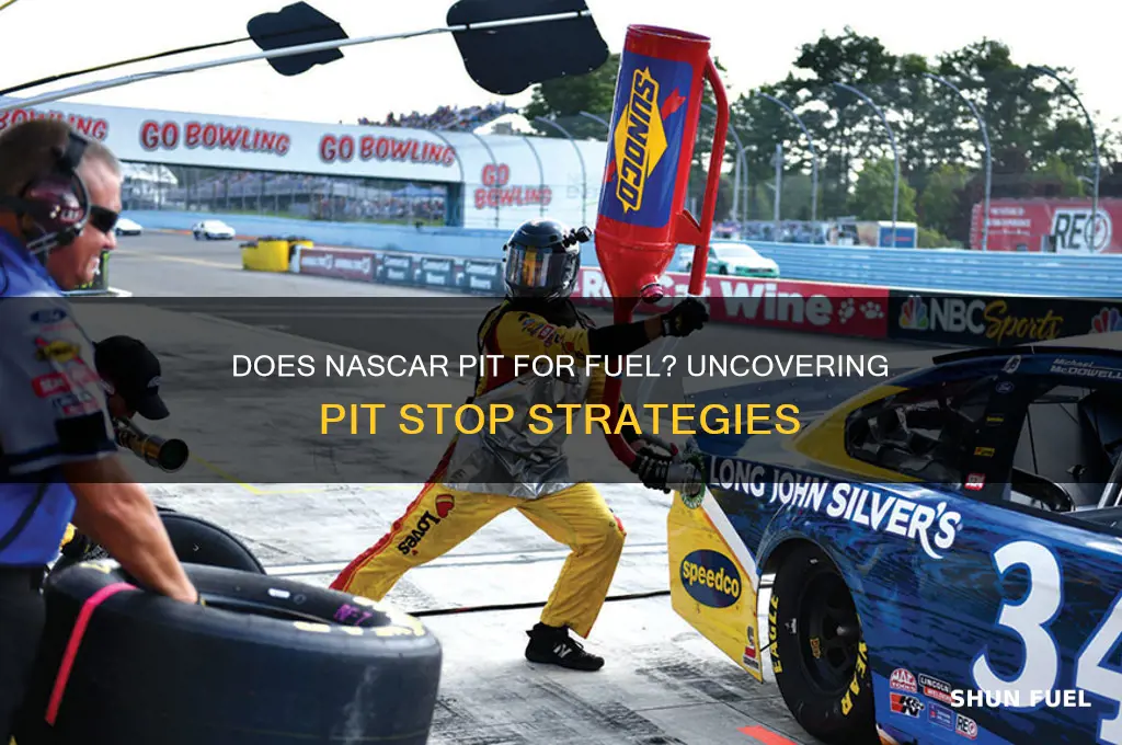 does nascar pit for fuel